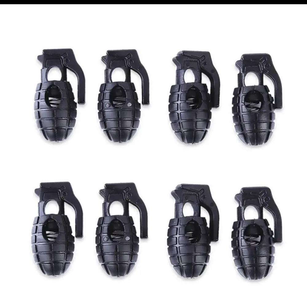 $2 4 LACE HOLDERS FOR SHOES OR SWEATSHIRTS. MILITARY THEME. $2 WHEN BUNDLED WITH - Picture 4 of 8